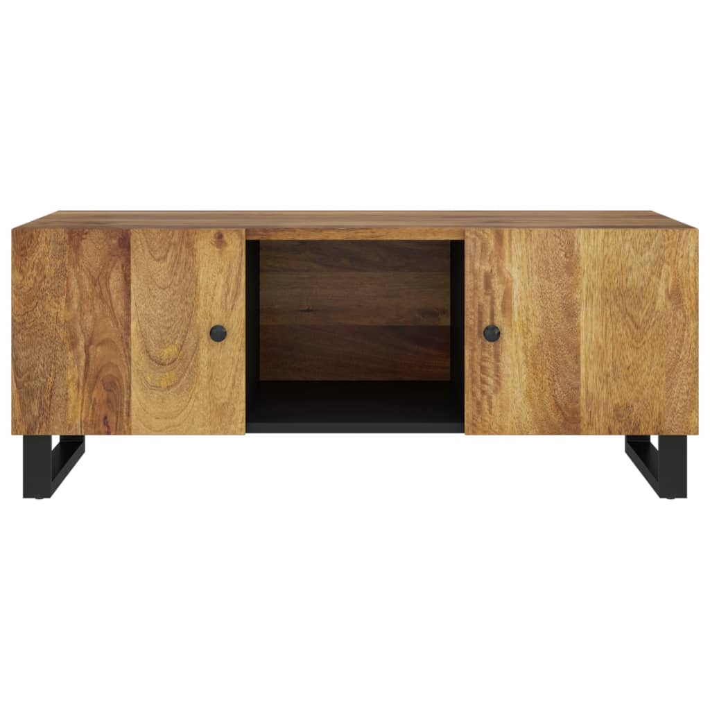 vidaXL Coffee Table 100x54x40 cm Solid Wood Mango&Engineered Wood 4