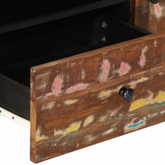 TV Cabinet 105x33,5x46 cm Solid Wood Mango&Engineered Wood Multicolour
