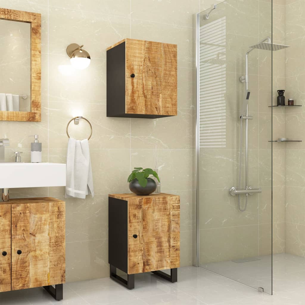 vidaXL Bathroom Cabinet 38x33x58 cm Solid Wood Mango 1