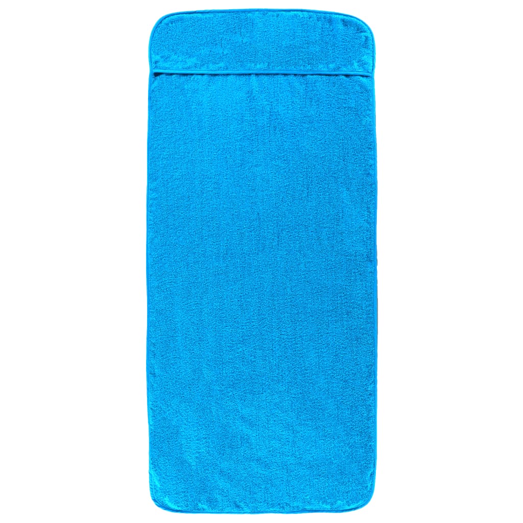 Beach Towels 2 pcs 75x200 cm Fabric 400 GSM Turquoise