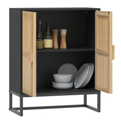 vidaXL Sideboard Black 60x30x75 cm Engineered Wood 3