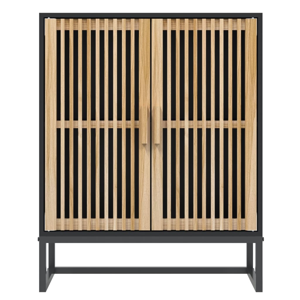 vidaXL Sideboard Black 60x30x75 cm Engineered Wood 4