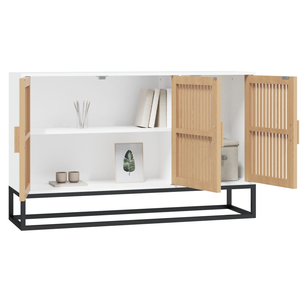 Sideboard 105x30x65 cm Engineered Wood White