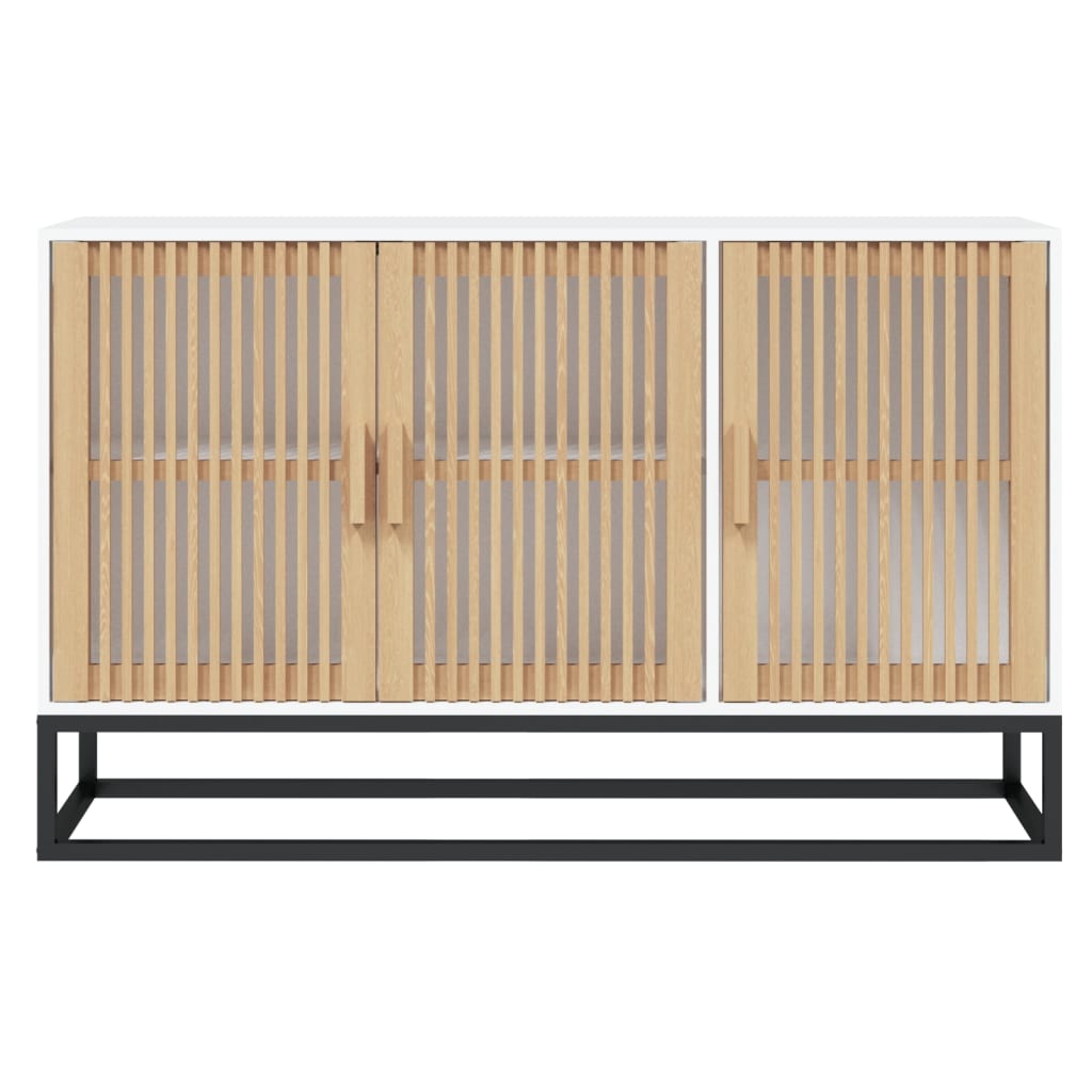 Sideboard 105x30x65 cm Engineered Wood White