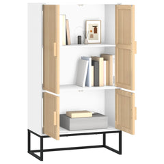 vidaXL Highboard White 70x35x125 cm Engineered Wood 3