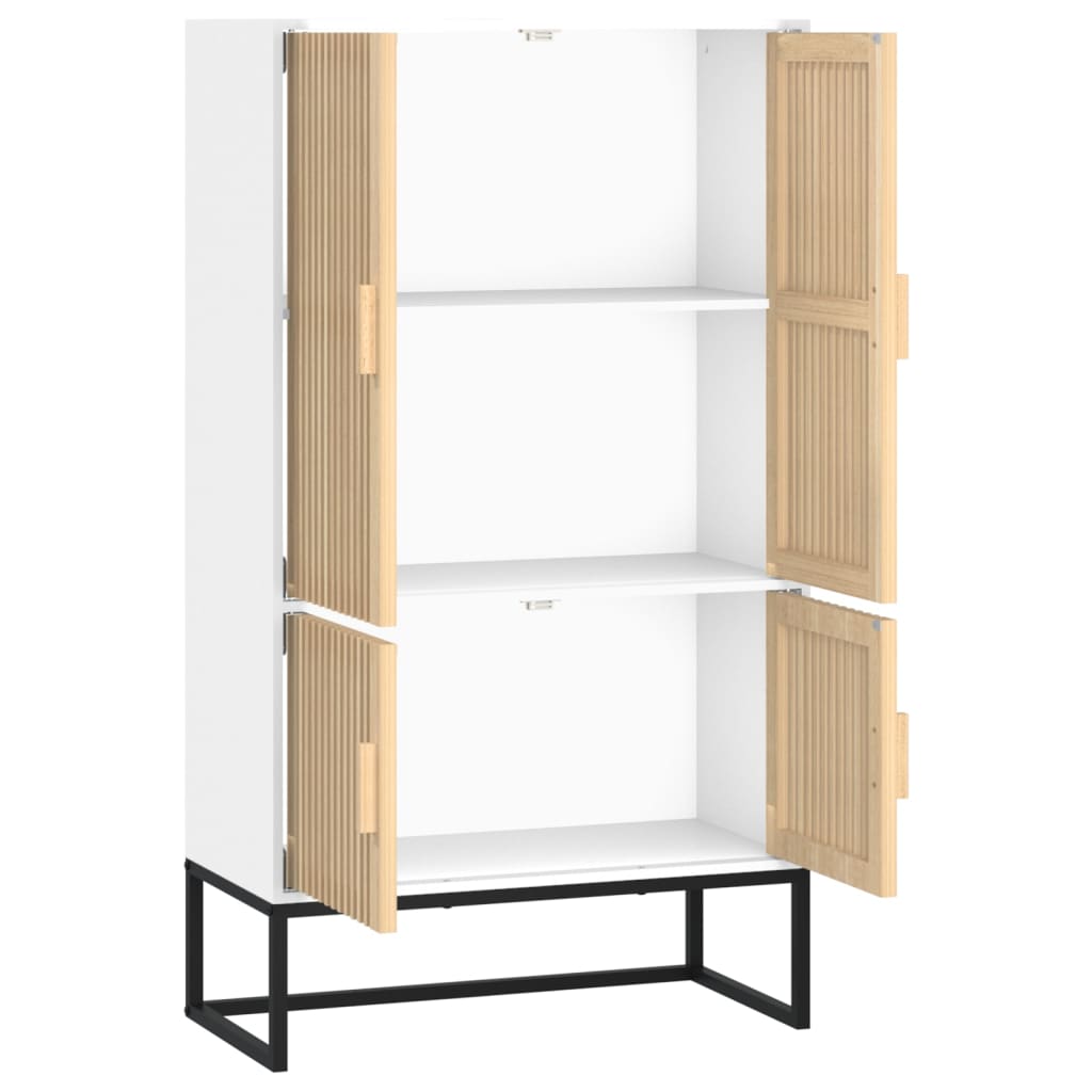 vidaXL Highboard White 70x35x125 cm Engineered Wood 4