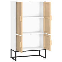 vidaXL Highboard White 70x35x125 cm Engineered Wood 4