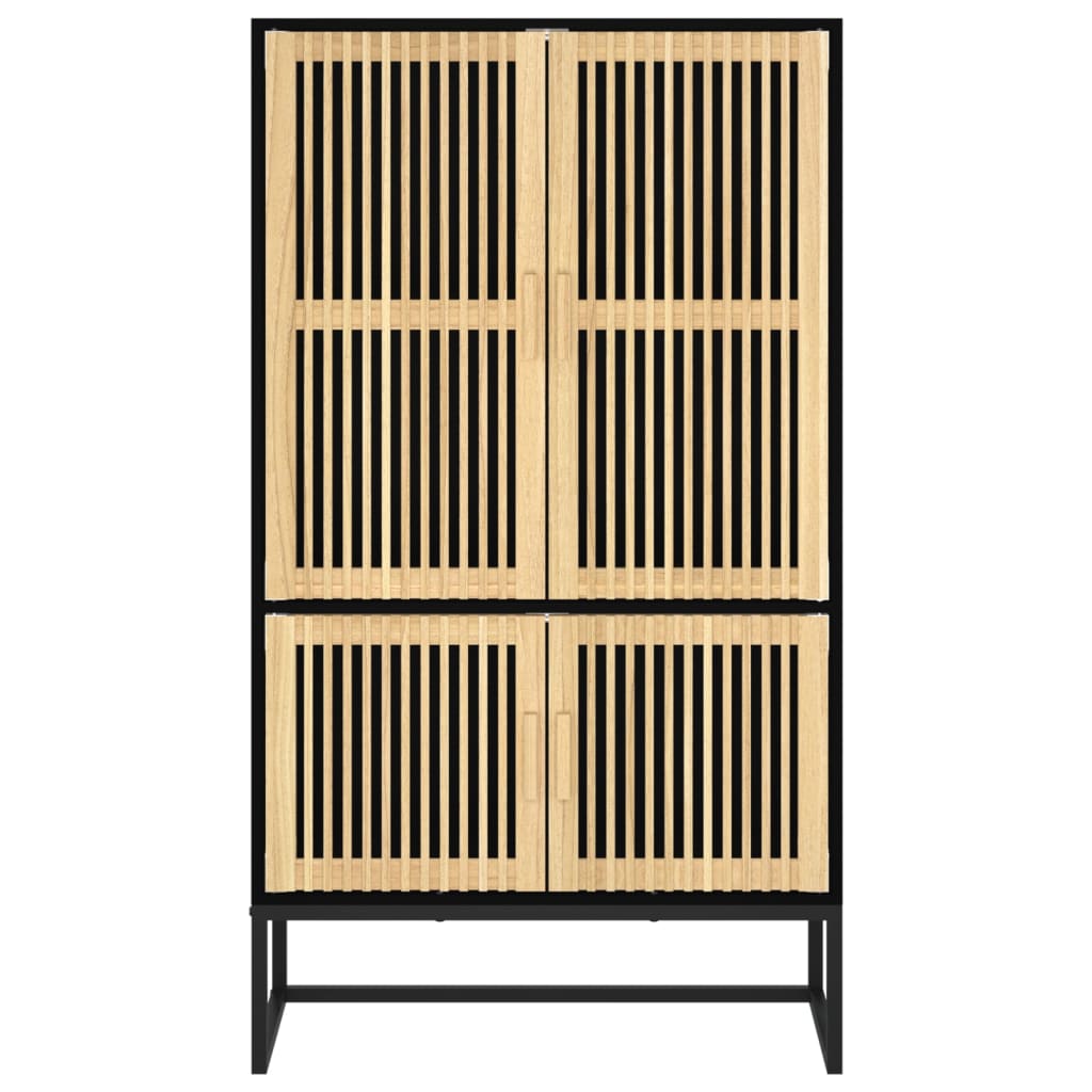 vidaXL Highboard Black 70x35x125 cm Engineered Wood 5