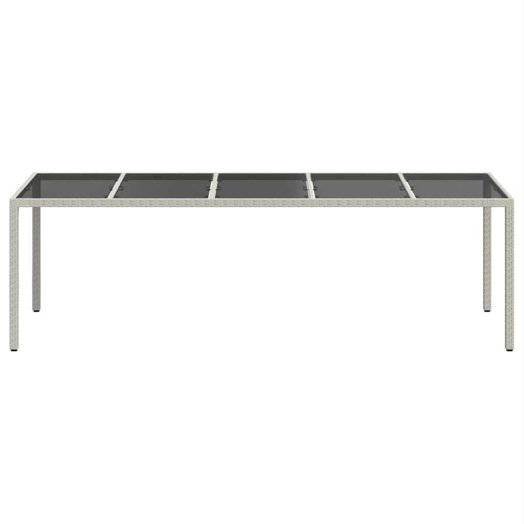 Garden Table Pure Poly Rattan Depth 100 cm White and black