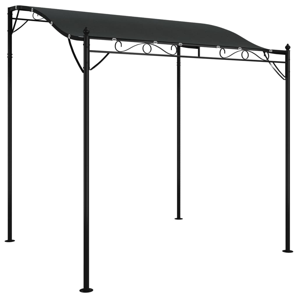 Canopy 2x2,3 m 180 g/m² Fabric and Steel Anthracite