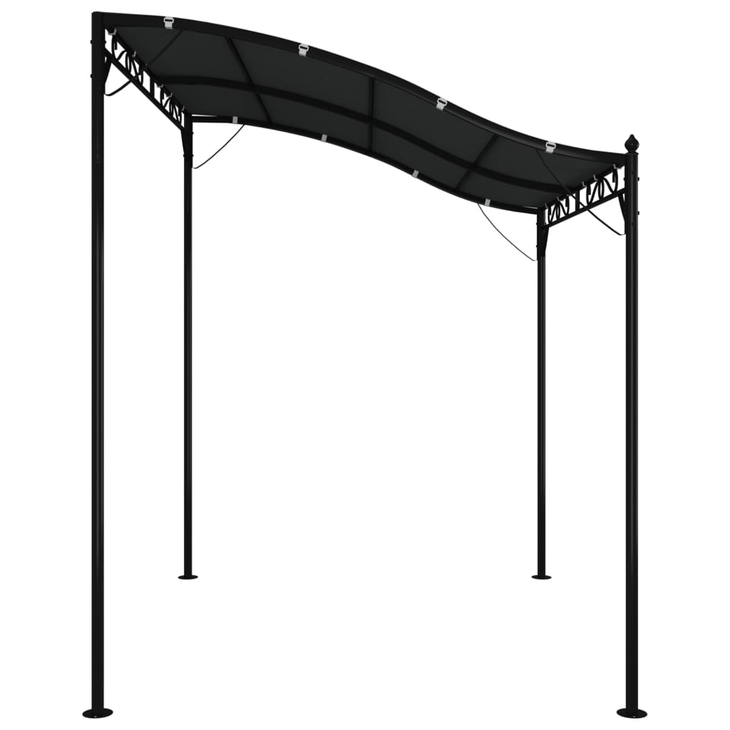 Canopy 2x2,3 m 180 g/m² Fabric and Steel Anthracite