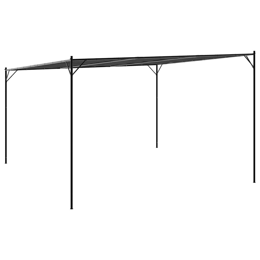 vidaXL Gazebo Anthracite 4x4 m 180 g/m² Fabric and Steel 6