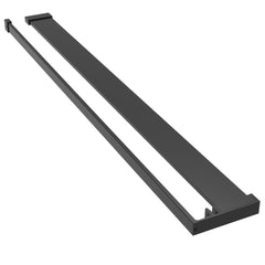 vidaXL Shower Shelf for Walk-in Shower Wall Black 80 cm Aluminium 2