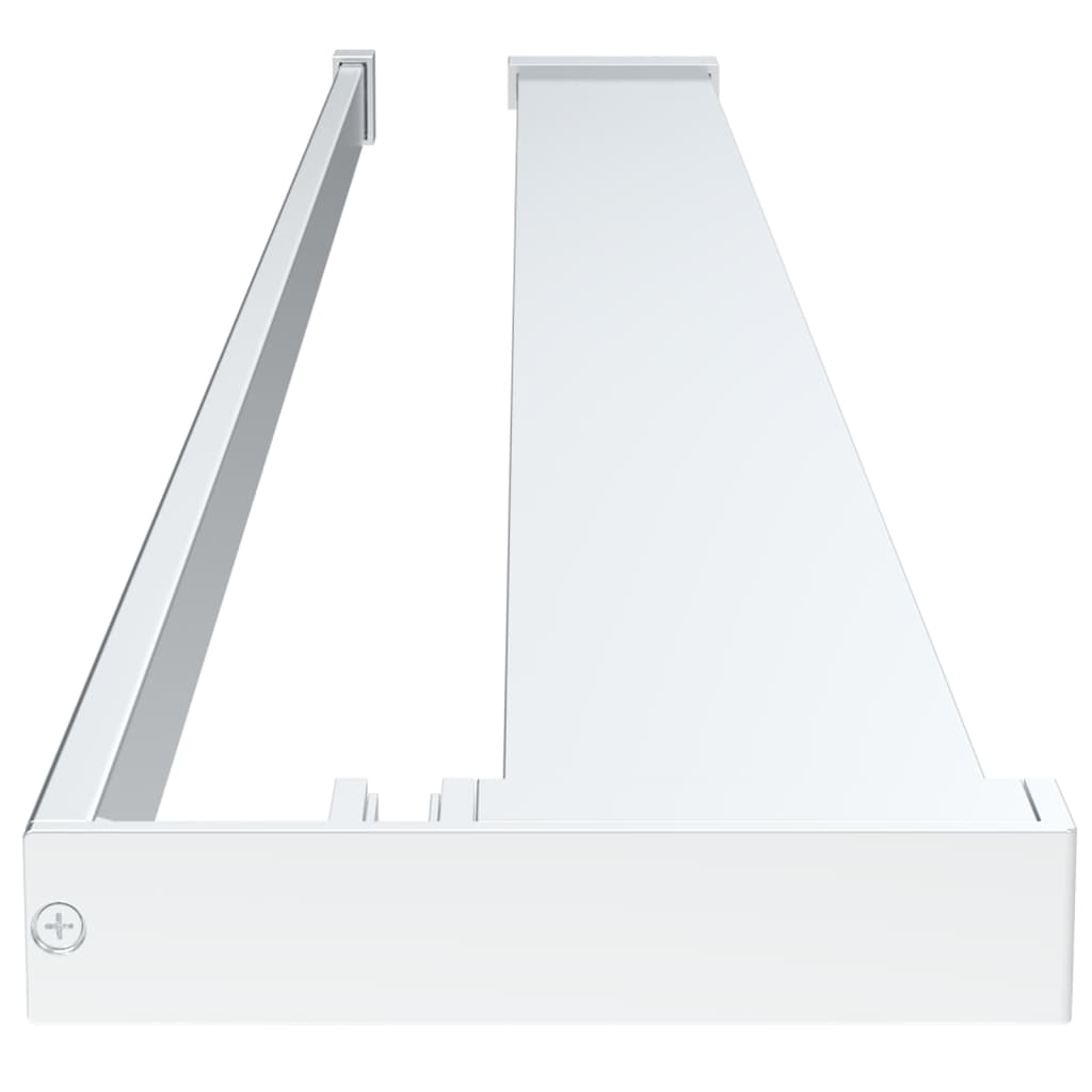 vidaXL Shower Shelf for Walk-in Shower Wall Chrome 80 cm Aluminium 4