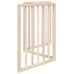 vidaXL Dog Gate Foldable 3 Panels 150 cm Poplar Wood 5