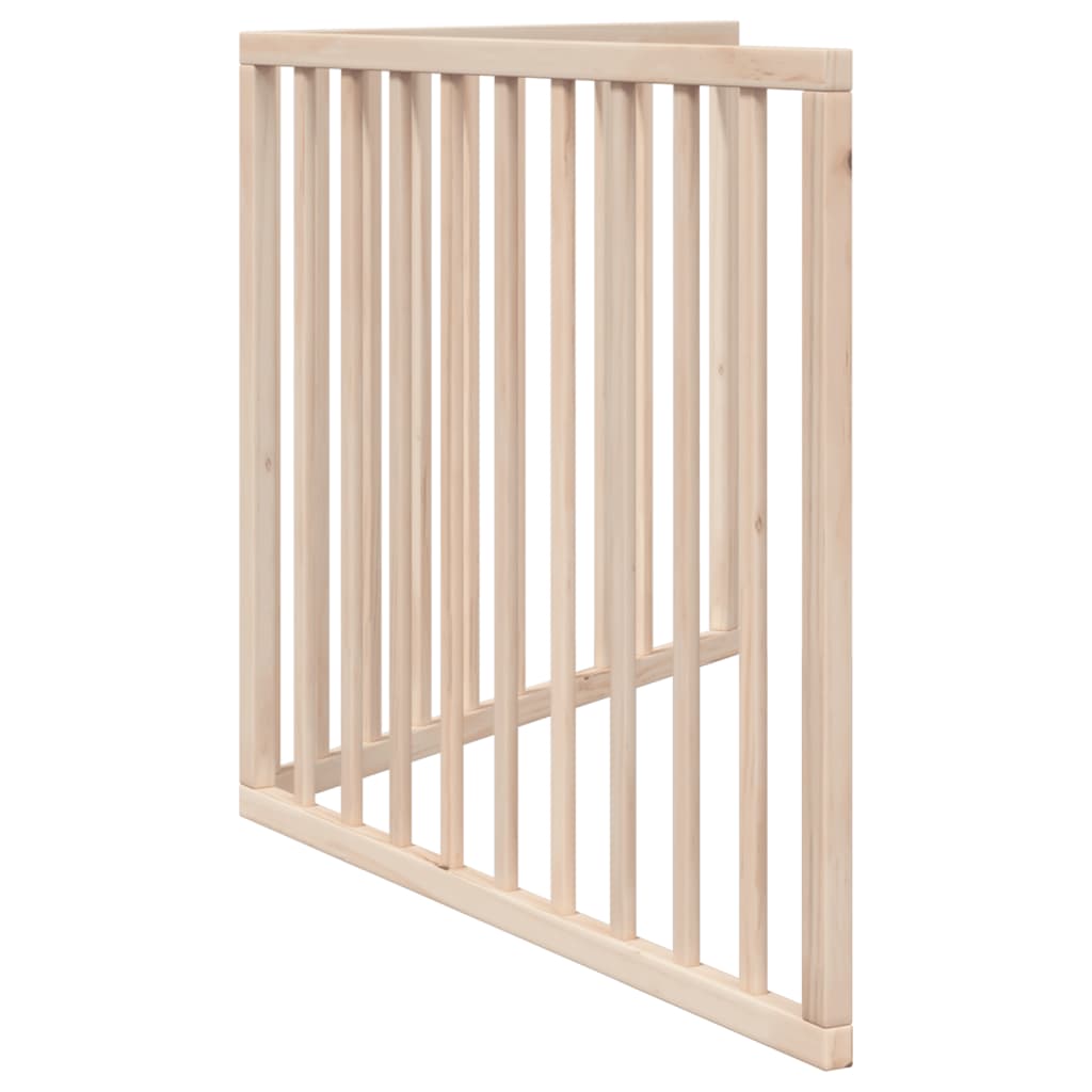 vidaXL Dog Gate Foldable 2 Panels 160 cm Poplar Wood 6
