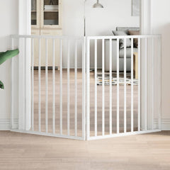vidaXL Dog Gate Foldable Panels 160 cm Poplar Wood Width 80 cm