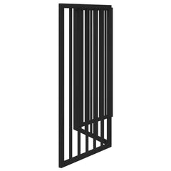 vidaXL Dog Gate Foldable 3 Panels Black 150 cm Poplar Wood 5