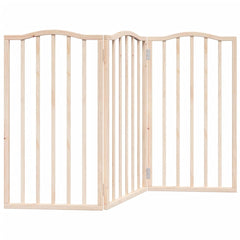 vidaXL Dog Gate Foldable 3 Panels 150 cm Poplar Wood 2