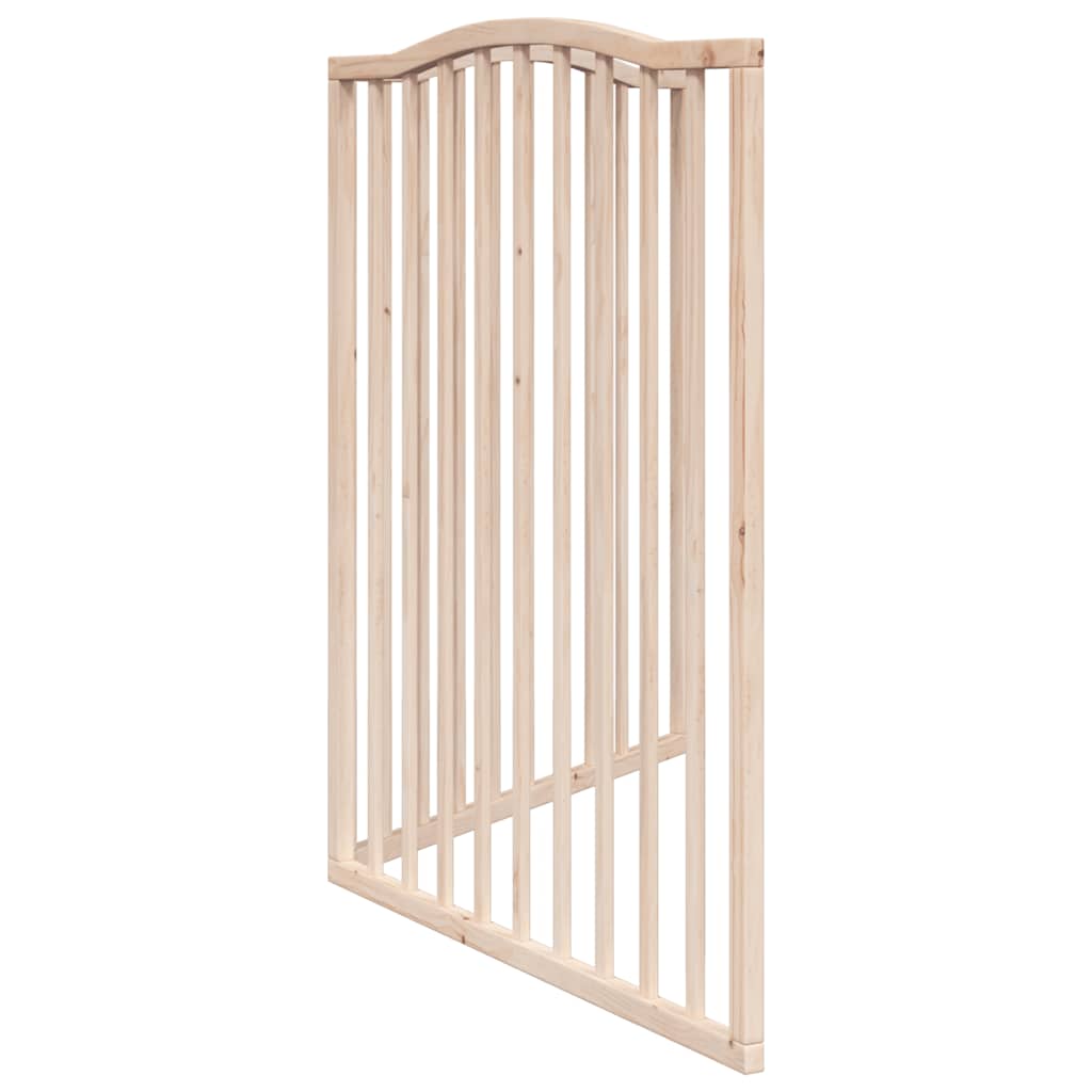 vidaXL Dog Gate Foldable 2 Panels 160 cm Poplar Wood 5
