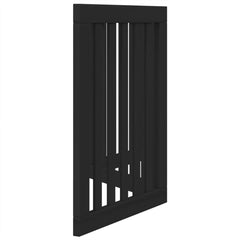 vidaXL Dog Gate Foldable 3 Panels Black 150 cm Poplar Wood 5