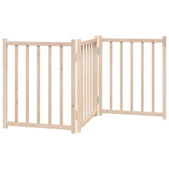 vidaXL Dog Gate Foldable 3 Panels 150 cm Solid Wood Fir 2