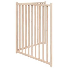 vidaXL Dog Gate Foldable 2 Panels 160 cm Solid Wood Fir 5
