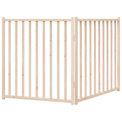 vidaXL Dog Gate Foldable 2 Panels 160 cm Solid Wood Fir 6