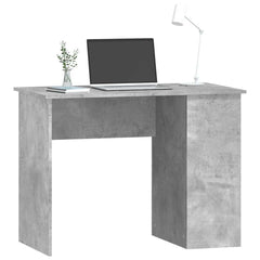 vidaXL Desk Concrete Grey 100x55x75 Engineered Wood 3