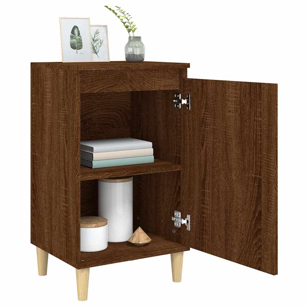 vidaXL Bedside Cabinets 2 pcs Brown Oak 40x35x70 cm Engineered Wood 4