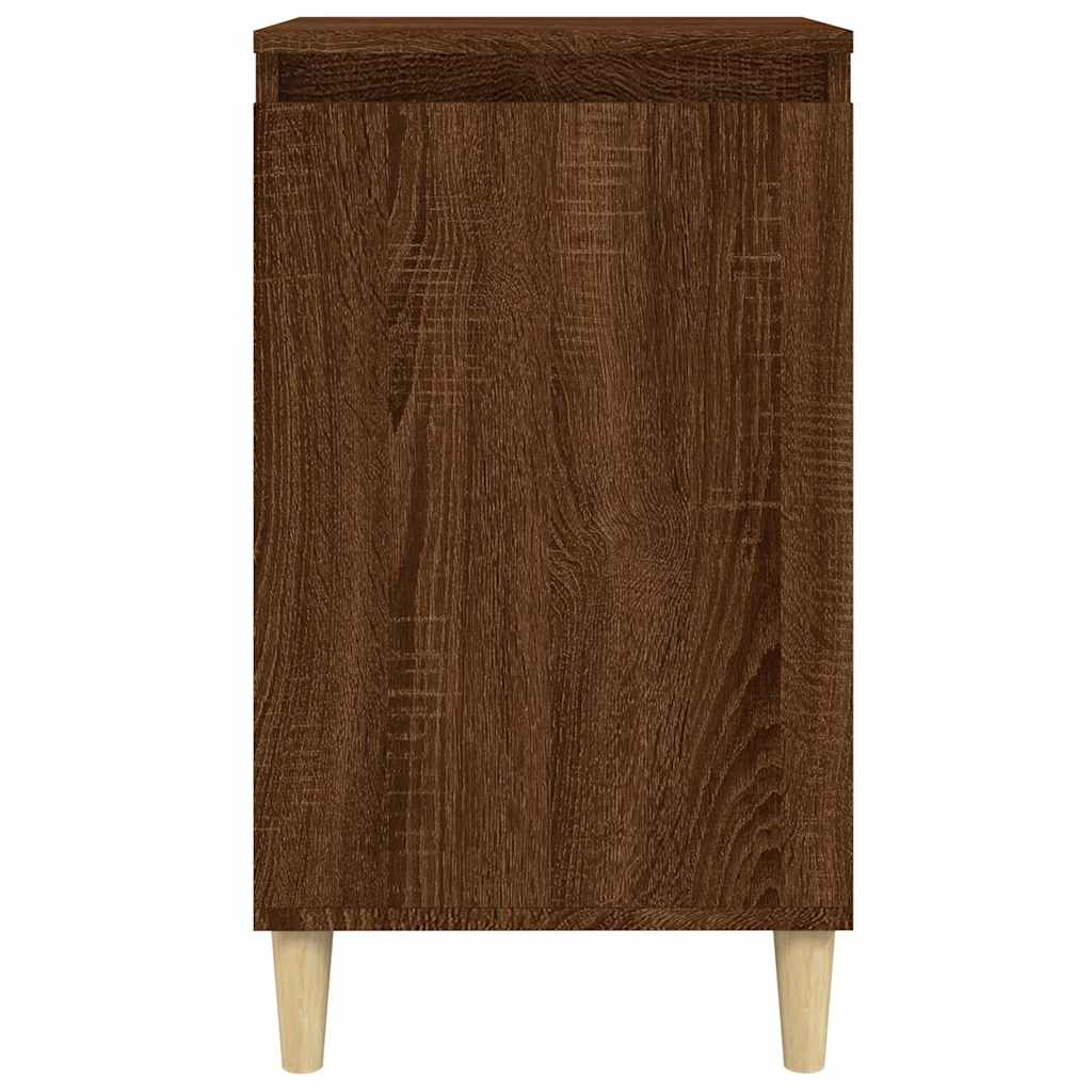 vidaXL Bedside Cabinets 2 pcs Brown Oak 40x35x70 cm Engineered Wood 5