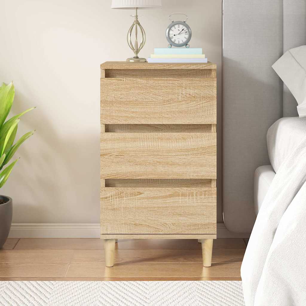 Bedside Cabinet 40x35x70 cm Engineered Wood Sonoma oak