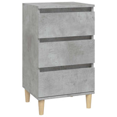vidaXL Bedside Cabinet Concrete Grey 40x35x70 cm Engineered Wood 2