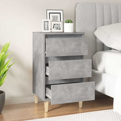 Bedside Cabinet 40x35x70 cm Engineered Wood Concrete grey