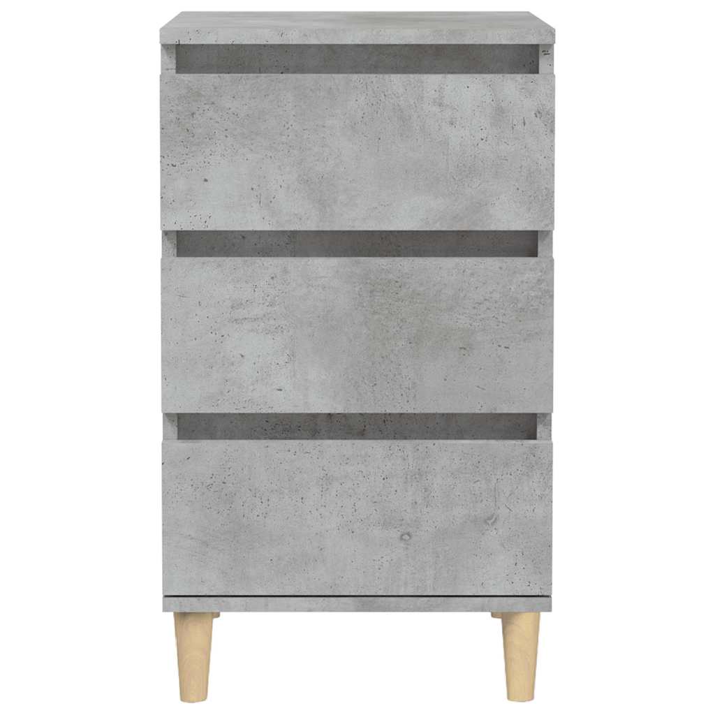vidaXL Bedside Cabinet Concrete Grey 40x35x70 cm Engineered Wood 6