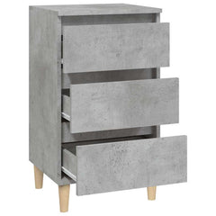 Bedside Cabinet 40x35x70 cm Engineered Wood Concrete grey