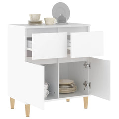 vidaXL Sideboard White 60x35x70 cm Engineered Wood 5