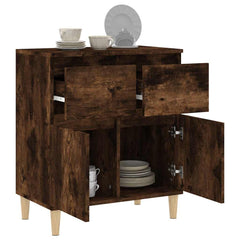 vidaXL Sideboard Smoked Oak 60x35x70 cm Engineered Wood 5