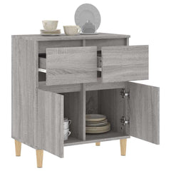 vidaXL Sideboard Grey Sonoma 60x35x70 cm Engineered Wood 5