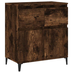 vidaXL Sideboard Smoked Oak 60x35x70 cm Engineered Wood 2