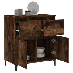 vidaXL Sideboard Smoked Oak 60x35x70 cm Engineered Wood 5