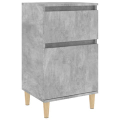 vidaXL Bedside Cabinet Concrete Grey 40x35x70 cm 2