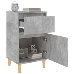 vidaXL Bedside Cabinet Concrete Grey 40x35x70 cm 5