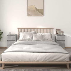 Bedside Cabinets 40x35x70 cm 2 pcs Concrete grey
