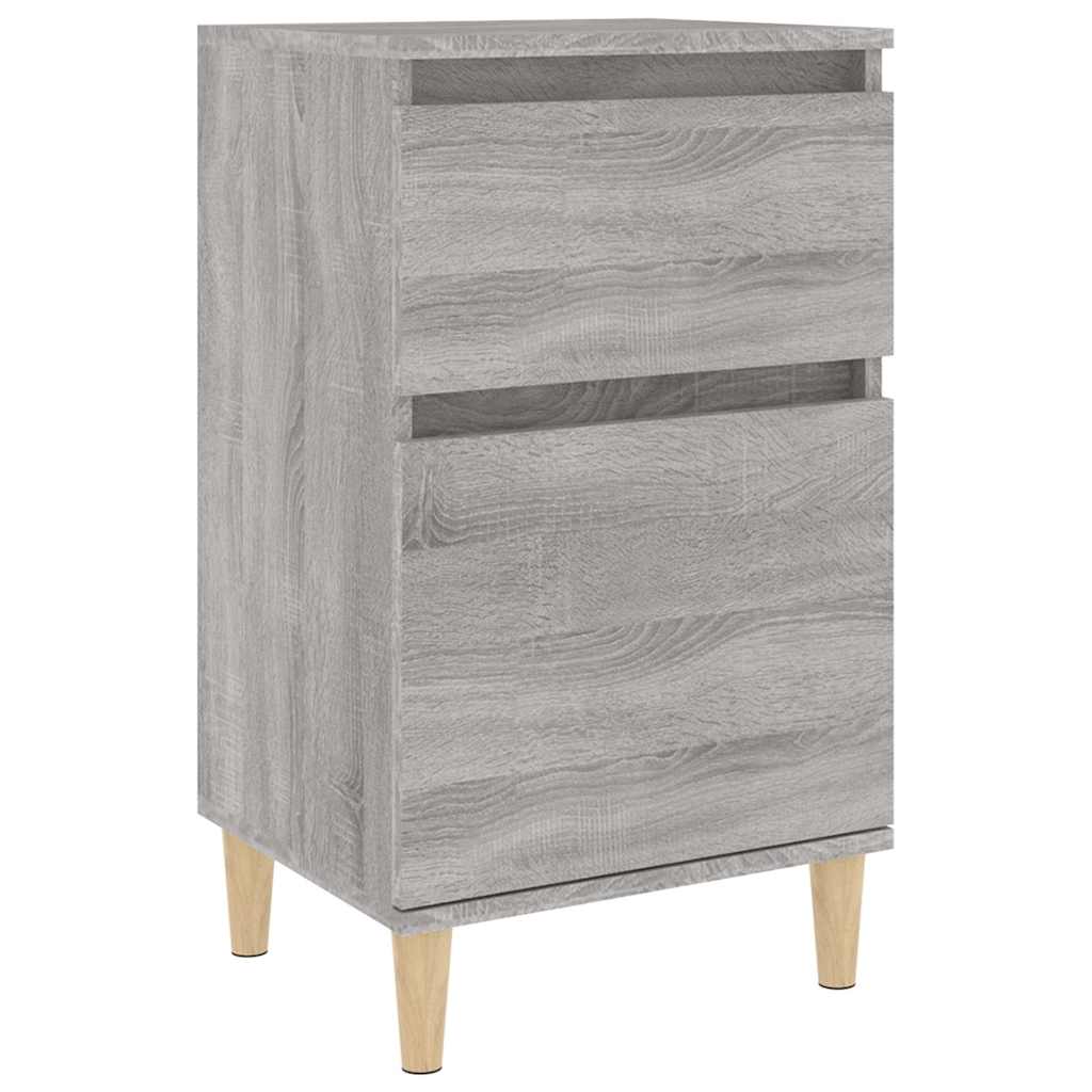 vidaXL Bedside Cabinet Grey Sonoma 40x35x70 cm 2