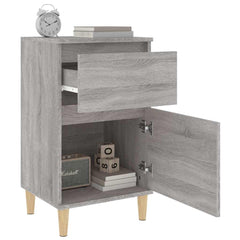 vidaXL Bedside Cabinet Grey Sonoma 40x35x70 cm 5