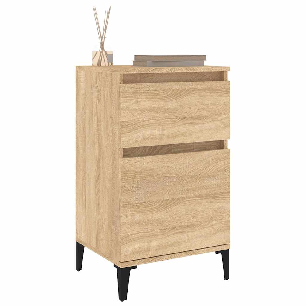 vidaXL Bedside Cabinet Sonoma Oak 40x35x70 cm 4