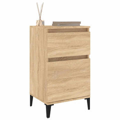 vidaXL Bedside Cabinet Sonoma Oak 40x35x70 cm 4