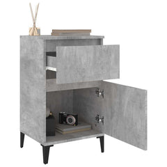 vidaXL Bedside Cabinet Concrete Grey 40x35x70 cm 5