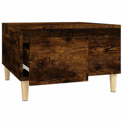 vidaXL Coffee Table Smoked Oak 55x55x36.5 cm Engineered Wood 6